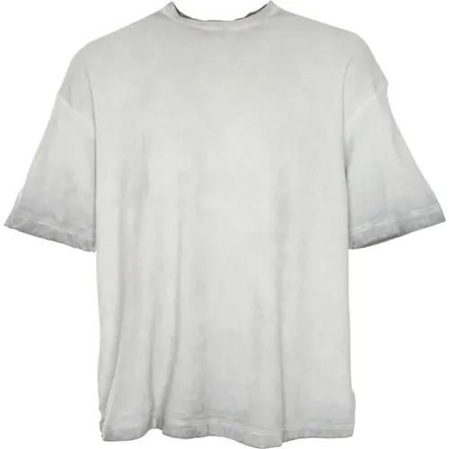 Frottee T-Shirt mit Cold-Dye Finish , Herren, Größe: S - drykorn - Modalova
