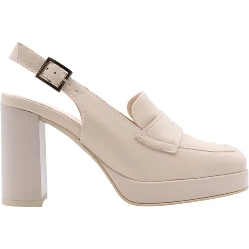 Buble Slingback Shoes , female, Sizes: 4 UK, 5 UK, 6 UK, 7 UK, 3 UK - Nerogiardini - Modalova