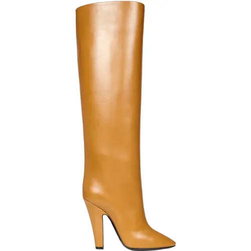 Heeled Boots , female, Sizes: 4 UK, 4 1/2 UK, 5 UK, 3 UK - Saint Laurent - Modalova