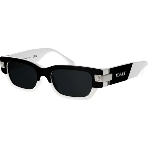 Stylish Sunglasses with Model 0Ve4465 , male, Sizes: 53 MM - Versace - Modalova