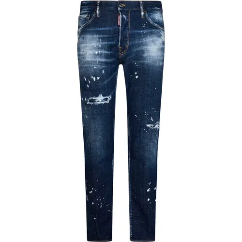 Stilvolle Bequeme Straight Jeans - Dsquared2 - Modalova