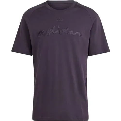 Graphic T-shirt in Aurora , male, Sizes: L, 2XL, M, XL - Adidas - Modalova