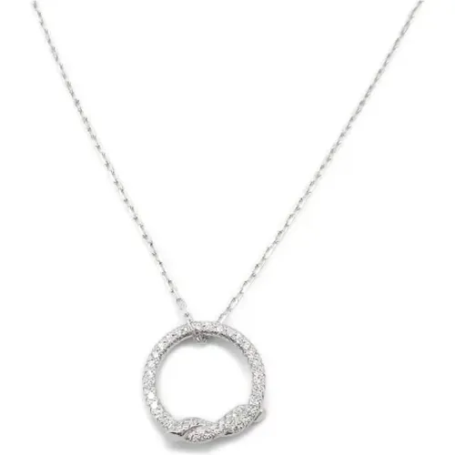 Pre-owned White Gold necklaces , female, Sizes: ONE SIZE - Cartier Vintage - Modalova