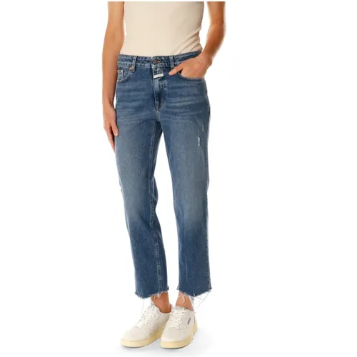 Cropped Straight Fit Jeans , female, Sizes: W27 L32 - closed - Modalova