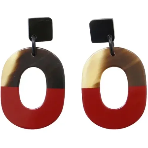 Pre-owned Fabric earrings , female, Sizes: ONE SIZE - Hermès Vintage - Modalova