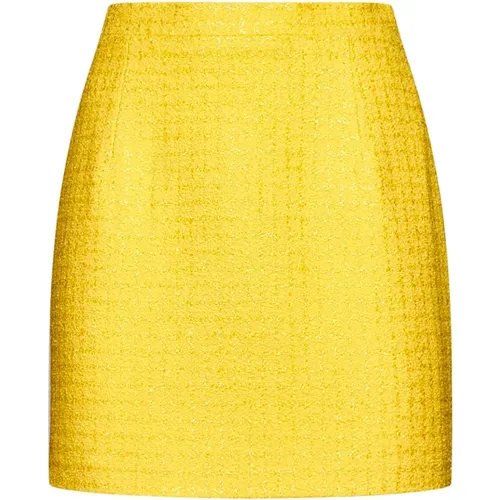 Tweed Check A-Line Skirt , female, Sizes: M - Alessandra Rich - Modalova