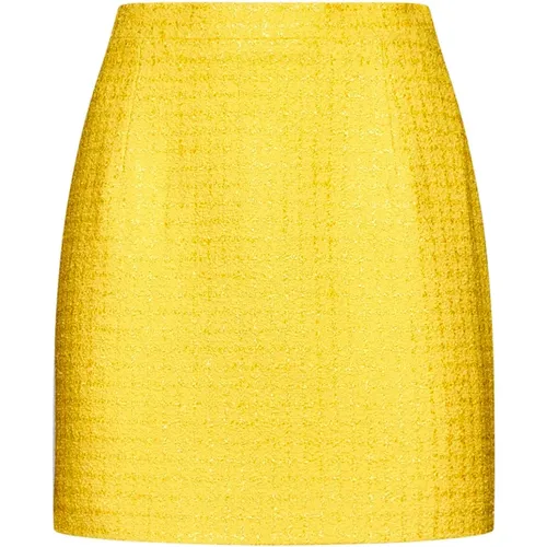 Tweed Check A-Line Skirt , female, Sizes: XS, S, M - Alessandra Rich - Modalova