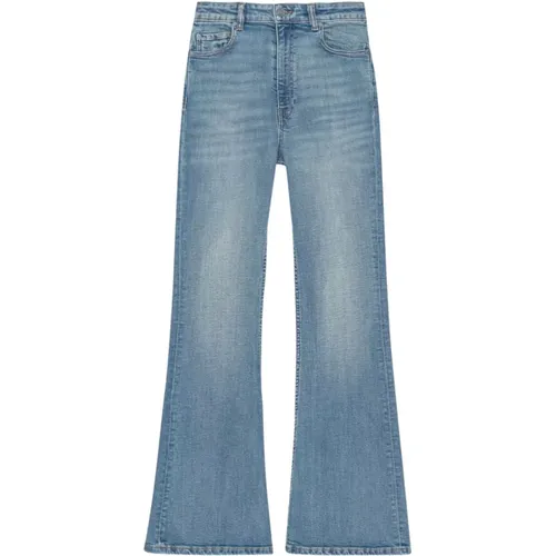 Cotton Blend Denim Jeans , female, Sizes: W29, W27, W26, W28 - Ganni - Modalova