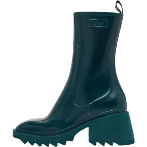 Pre-owned Rubber boots , female, Sizes: 8 UK - Chloé Pre-owned - Modalova