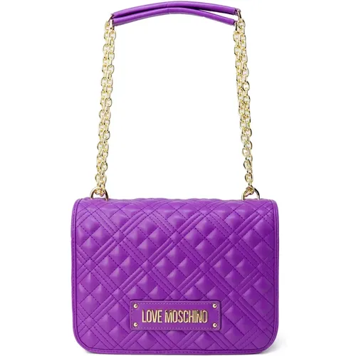 Shoulder Bag with Clip Fastening , female, Sizes: ONE SIZE - Love Moschino - Modalova