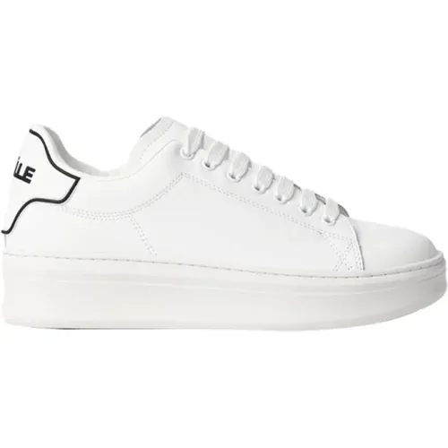 Weiße Ledersneakers Moderner Stil , Herren, Größe: 43 EU - Gaëlle Paris - Modalova