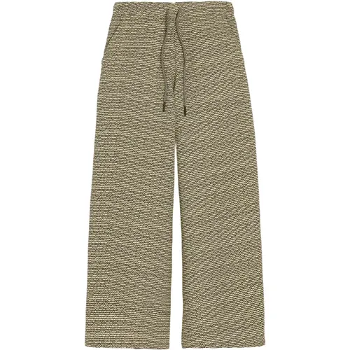 Wave Linen Trousers , female, Sizes: S, L - OAS - Modalova