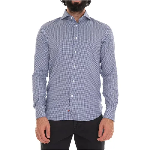 Checkered Casual Shirt with Matching Clutch , male, Sizes: 2XL, L, S, XL, 3XL, M - Càrrel - Modalova