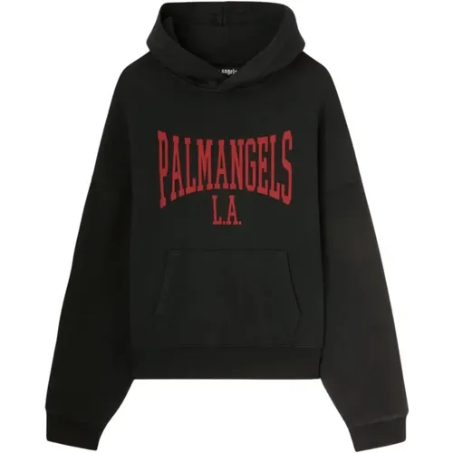 Hoodie with College Print , male, Sizes: L, M - Palm Angels - Modalova