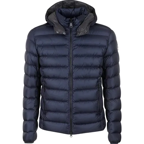 Blaue Steppjacke mit Abnehmbarer Kapuze - Colmar - Modalova