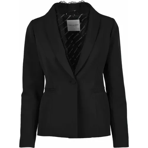 Firenze Jacke Polyester Elastan , Damen, Größe: M - Ermanno Scervino - Modalova