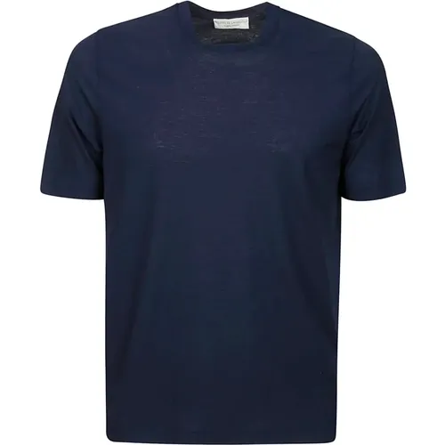 Cotton Short Sleeve T-Shirt , male, Sizes: 4XL, S, 2XL, L, XL, 5XL, 3XL - Filippo De Laurentiis - Modalova