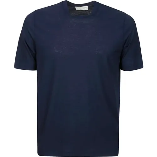 Cotton Short Sleeve T-Shirt , male, Sizes: S, 2XL, M, L, 3XL - Filippo De Laurentiis - Modalova