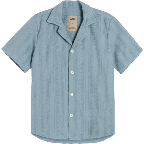 Luxury Stripe Terry Shirt , male, Sizes: L, M - OAS - Modalova
