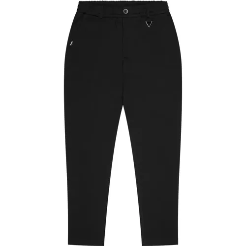 Schwarze Herrenhose Frühjahr/Sommer Kollektion , Herren, Größe: M - Quotrell - Modalova