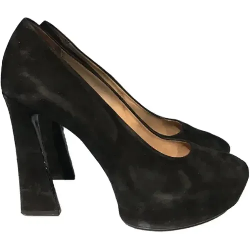 Pre-owned Suede heels , female, Sizes: 6 1/2 UK - Celine Vintage - Modalova