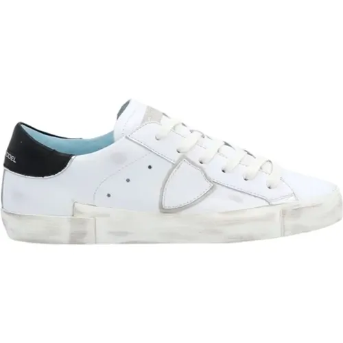 Low Top Sneakers with Distressed Detailing , female, Sizes: 3 UK, 7 UK, 12 UK, 2 UK, 9 UK, 8 UK, 11 UK, 10 UK, 6 UK, 4 UK - Philippe Model - Modalova