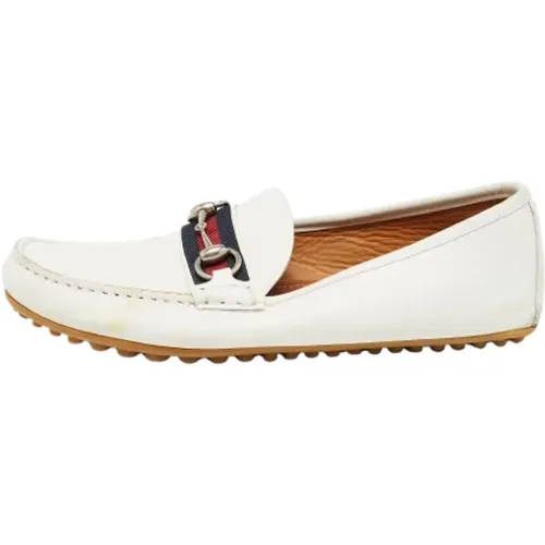 Pre-owned Leather flats , male, Sizes: 7 UK - Gucci Vintage - Modalova