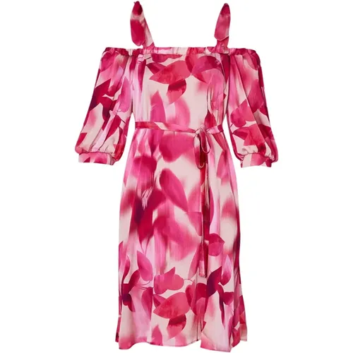 Floral Pink Dress , female, Sizes: L, S - Liu Jo - Modalova