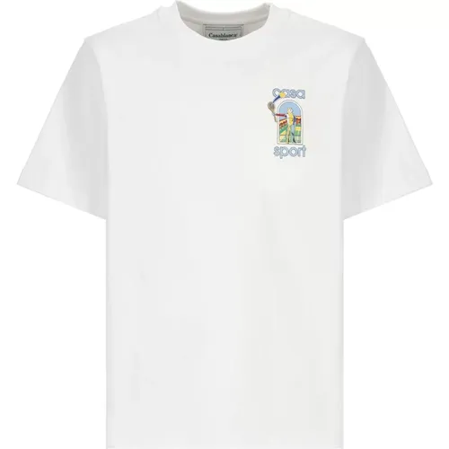 T-shirts and Polos , male, Sizes: L, 2XL, XL, S, M - Casablanca - Modalova