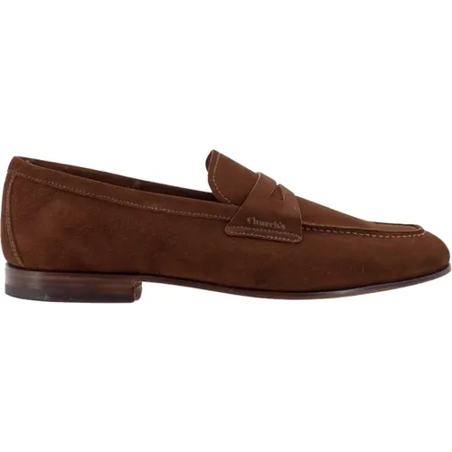 Suede Loafer Shoes , male, Sizes: 7 UK, 7 1/2 UK, 8 1/2 UK, 11 UK, 6 UK, 10 UK, 8 UK - Church's - Modalova