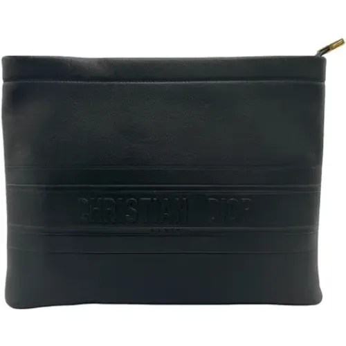 Pre-owned Leather clutches , unisex, Sizes: ONE SIZE - Dior Vintage - Modalova
