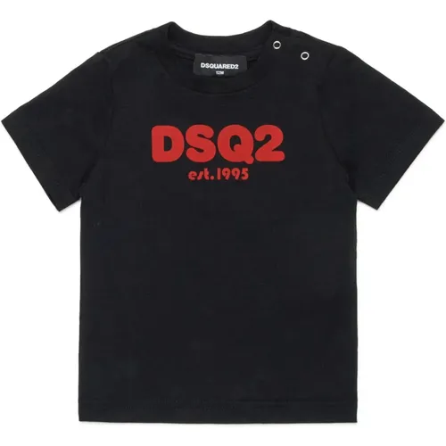 T-Shirt mit Kontrastlogo Dsquared2 - Dsquared2 - Modalova