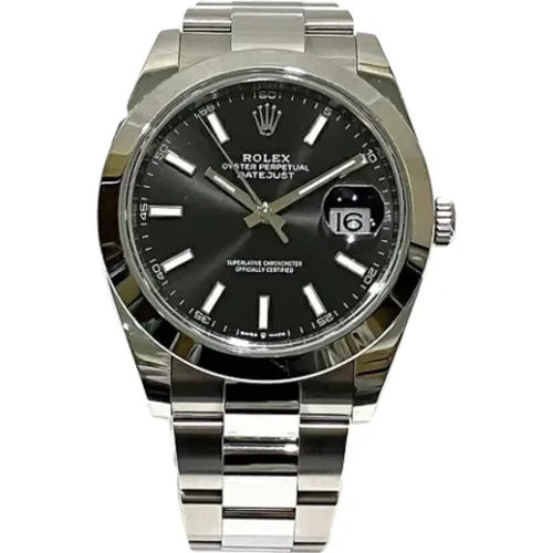 Pre-owned Stainless Steel watches , male, Sizes: ONE SIZE - Rolex Vintage - Modalova