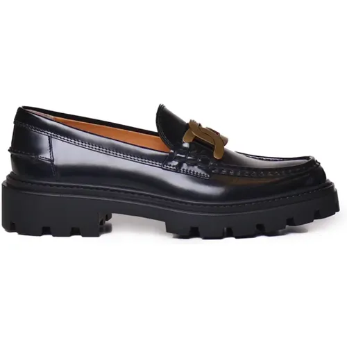 Lug Loafers Leather Shoes , female, Sizes: 3 1/2 UK, 5 1/2 UK, 6 UK - TOD'S - Modalova