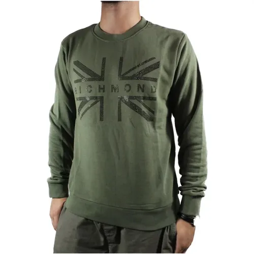 Rundhalsausschnitt Sweatshirt , Herren, Größe: L - John Richmond - Modalova