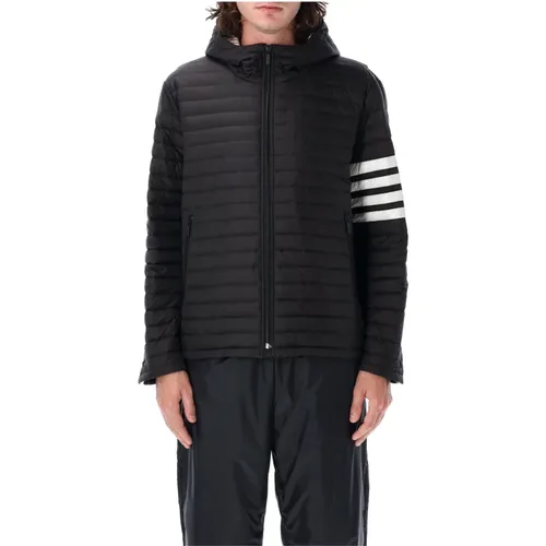 Gepolsterte Kapuzenjacke Schwarz Aw24 - Thom Browne - Modalova