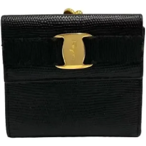 Pre-owned Leather wallets , female, Sizes: ONE SIZE - Salvatore Ferragamo Pre-owned - Modalova