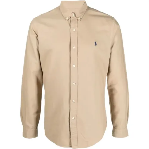 Surrey Tan Oxford Sport Shirt , male, Sizes: 2XL - Polo Ralph Lauren - Modalova