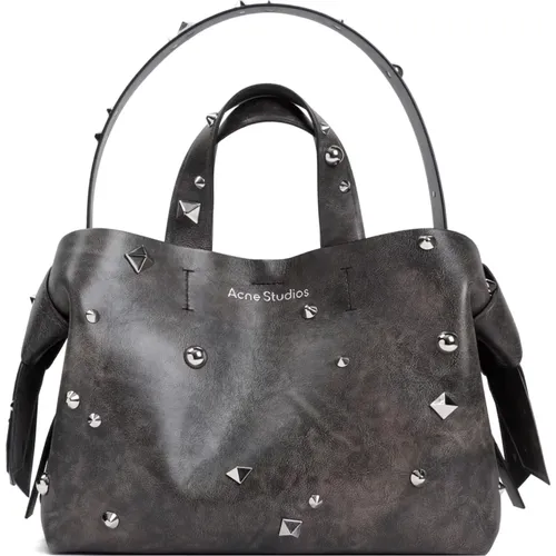 Leather Handbag Studded Details , male, Sizes: ONE SIZE - Acne Studios - Modalova