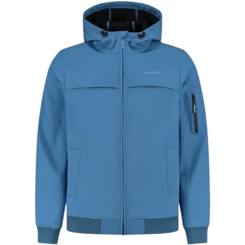 Herren Leichte Softshell Jacke in Hellblau , Herren, Größe: M - BALLIN Amsterdam - Modalova