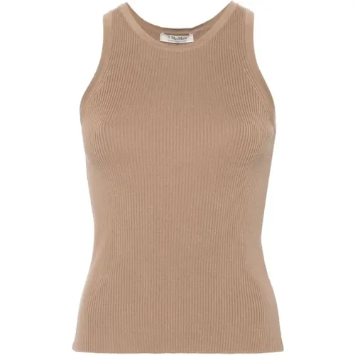 Geripptes Tanktop , Damen, Größe: XS - Max Mara - Modalova