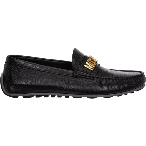 Casual Slip-On Shoes Solid Color , male, Sizes: 6 UK, 7 UK, 9 UK, 5 UK, 10 UK, 12 UK, 8 UK, 11 UK - Moschino - Modalova