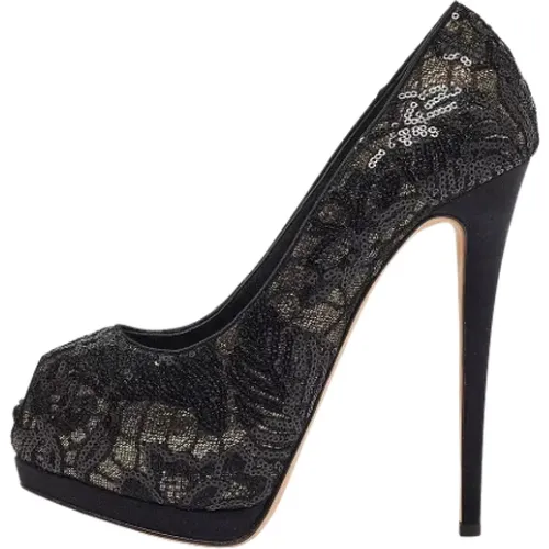 Pre-owned Lace heels , female, Sizes: 6 1/2 UK - Giuseppe Zanotti Pre-owned - Modalova