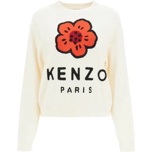 Boke Flower Wollpullover , Damen, Größe: XS - Kenzo - Modalova