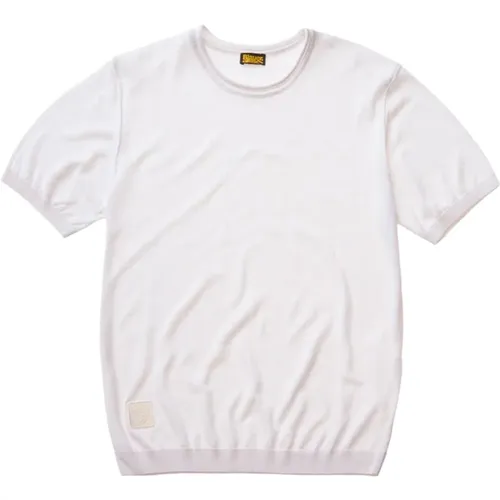 Klassisches Komfort T-Shirt mit kurzen Ärmeln , Herren, Größe: XL - Blauer - Modalova