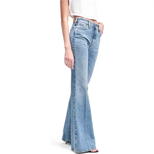 Vintage High Rise Flared Jeans , Damen, Größe: W27 - Cycle - Modalova