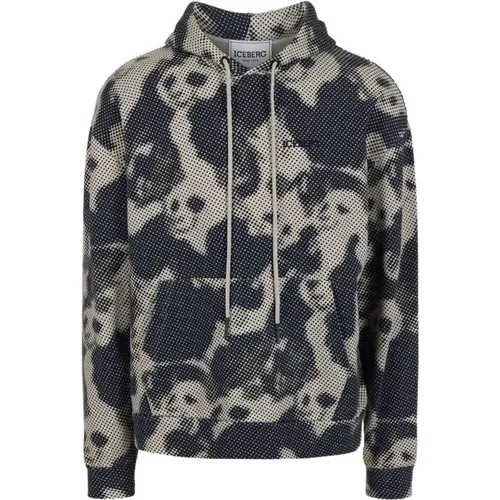 Hoodie mit Pixel-Print , Herren, Größe: 3XL - Iceberg - Modalova