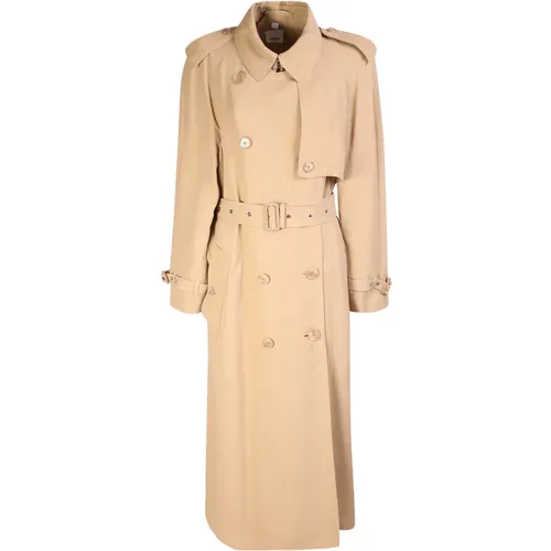 Double-breasted trench coat by , female, Sizes: 2XS - Burberry - Modalova