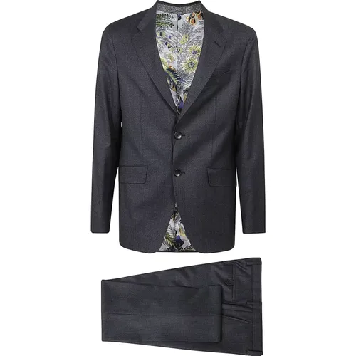 Men's Clothing Suits Grey Ss24 , male, Sizes: M, L - ETRO - Modalova