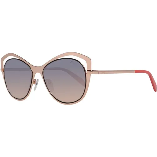 Roségold Schmetterling Sonnenbrille - EMILIO PUCCI - Modalova